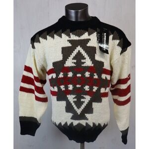 Vintage Expressions International Knit Sweater Mens Size M Acrylic Geometric New